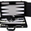 15inch Leather - Black - Backgammon - Dal Rossi -GAMES WORLD Sales 15inch leather black backgammon dal rossi