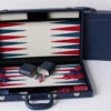 15inch Leather - Blue - Backgammon - Dal Rossi