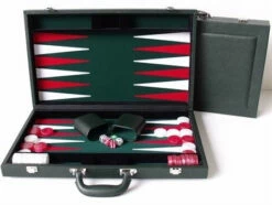15inch Leather - Green - Backgammon - Dal Rossi