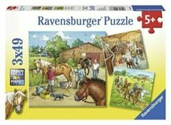 Ravensburger A Day With Horses Puzzle 3x49pc