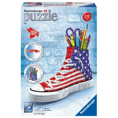 Ravensburger American Style 3D Sneaker 108Pc 3 Ravensburger American Style 3D Sneaker 108Pc