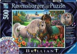 Ravensburger Adorned Stallions Puzzle Brilliant 500Pc