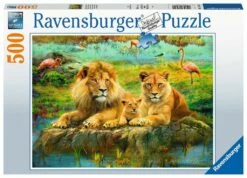 Ravensburger Lions In The Savannah Puzzle 500pc