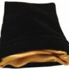 4x6 BK/GD Velvet/Satin Dice Bags 2 4x6 BK/GD Velvet/Satin Dice Bags -GAMES WORLD Sales 4x6 bk gd velvet satin dice bags