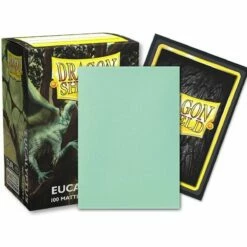63x88 Eucalyptus Green DUAL MATTE Sleeves - Dragon Shield - Box 100