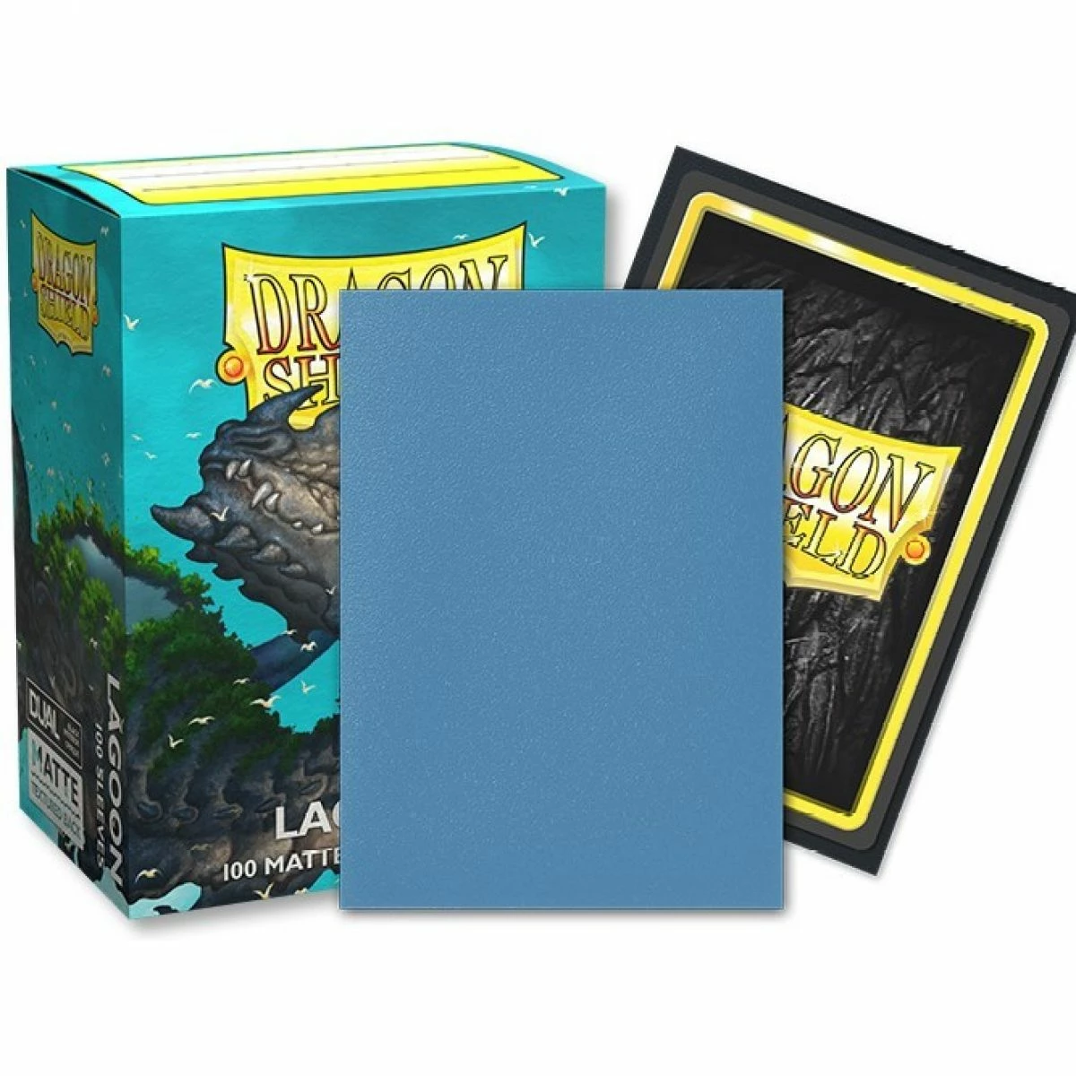 63x88 Lagoon Blue DUAL MATTE Sleeves - Dragon Shield - Box 100 3 63x88 Lagoon Blue DUAL MATTE Sleeves - Dragon Shield - Box 100