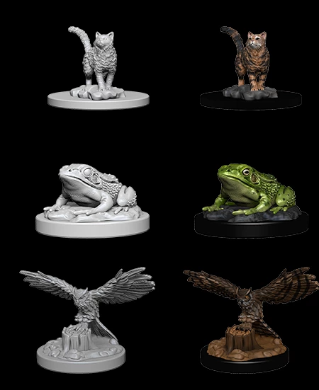 Familiars - Wizkids Deep Cuts Unpainted Miniatures 3 Familiars - Wizkids Deep Cuts Unpainted Miniatures