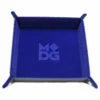 Blue Velvet Folding Dice Tray - 10x10 -GAMES WORLD Sales 852678889186