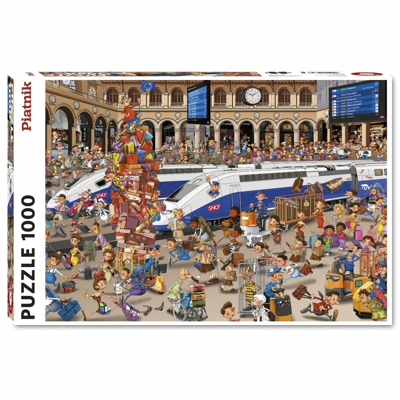 Piatnik RUYER, RAILWAY STATION 1000pc 3 Piatnik RUYER, RAILWAY STATION 1000pc