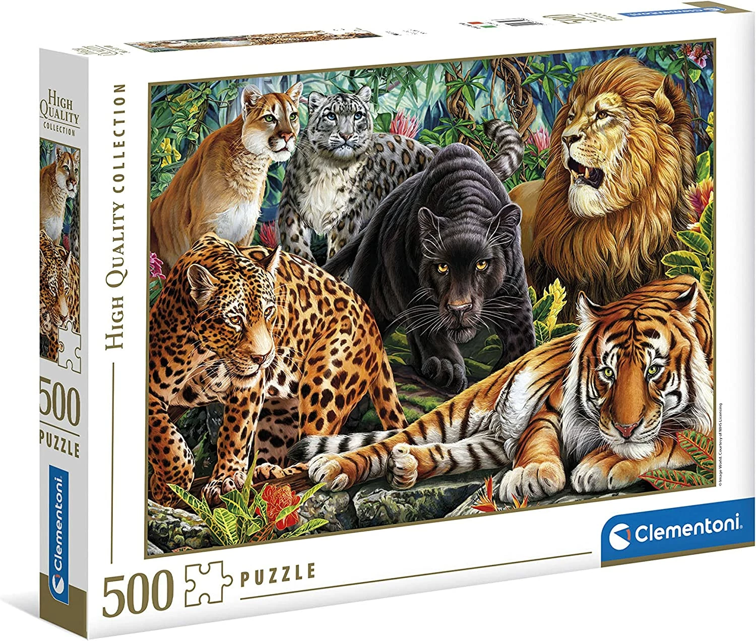 Clementoni 500pce - Wild Cats 3 Clementoni 500pce - Wild Cats