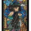 Aladdin Jasmine Stained Glass Puzzle 266 Pieces - Tenyo Puzzle Disney -GAMES WORLD Sales AladdinJasmineStainedGlassPuzzle266pieces TenyoPuzzleDisney