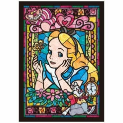 Alice In Wonderland Alice Stained Glass Puzzle 266 Pieces - Tenyo Puzzle Disney