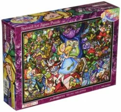 Alice In Wonderland Stained Glass Puzzle 500 Pieces - Tenyo Puzzle Disney