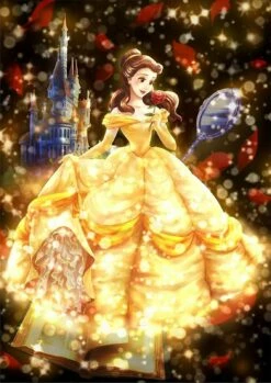 Beauty & The Beast Belle Shining Love Story Puzzle 266 Pieces - Tenyo Puzzle Disney