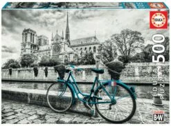 Bike Near Notre Dame 500Pc Educa