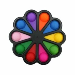 Black - 10 Pop Round Simple Dimple