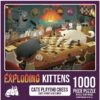 Cats Playing Chess 1000pc - Exploding Kittens -GAMES WORLD Sales CatsPlayingChess1000pc ExplodingKittens