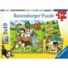 Ravensburger Cats And Dogs Puzzle 3x49pc -GAMES WORLD Sales CatsandDogsPuzzle3x49pc