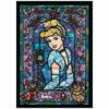 Cinderella Stained Glass Puzzle 266 Pieces - Tenyo Puzzle Disney