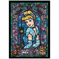 Cinderella Stained Glass Puzzle 266 Pieces - Tenyo Puzzle Disney