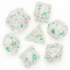 Daisy Dice CLEAR WHITE - Games World Dice -GAMES WORLD Sales DaisyDiceCLEARWHITE GamesWorldDice