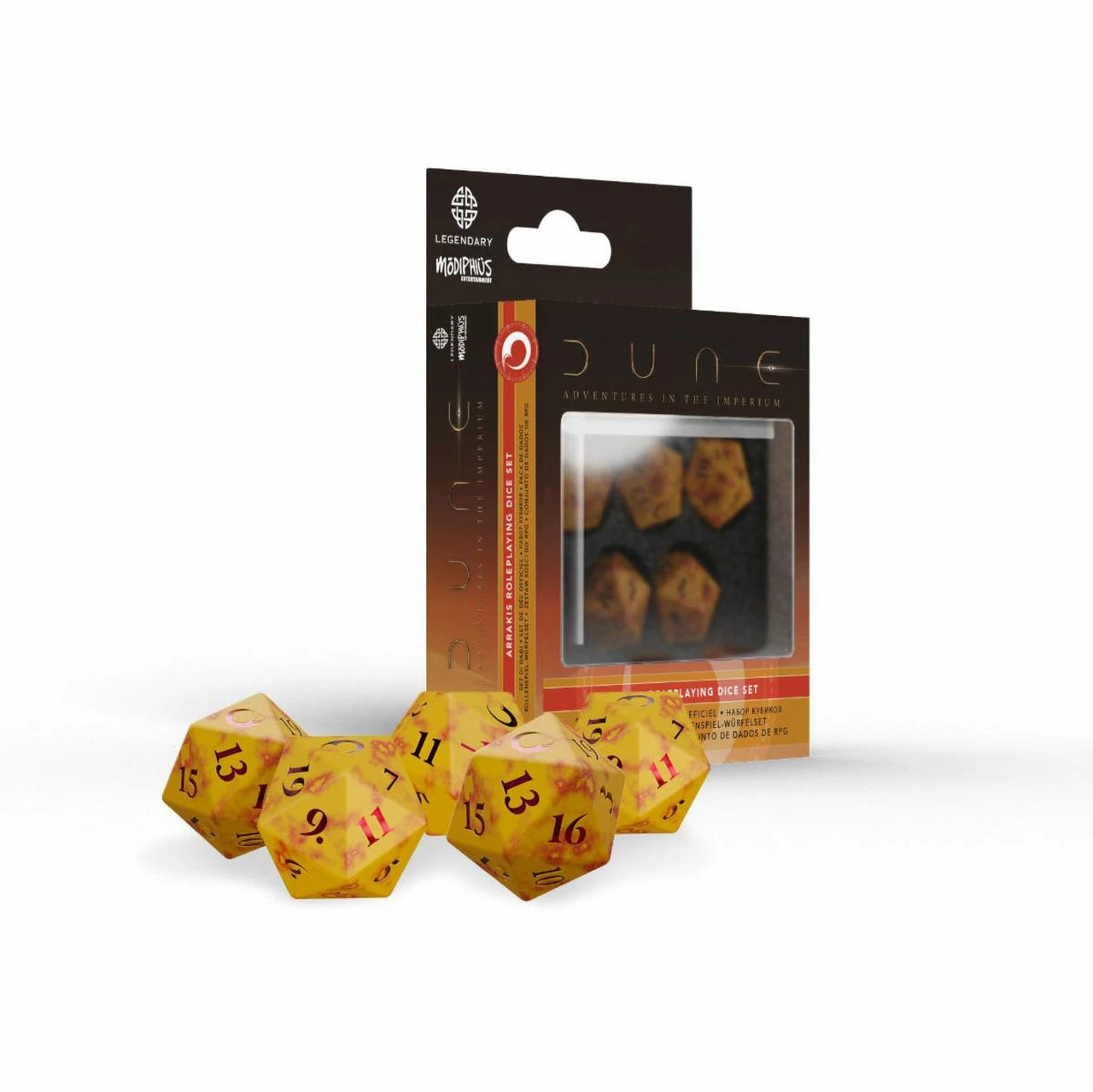 Dune RPG: Arrakis Roleplaying Dice Set 3 Dune RPG: Arrakis Roleplaying Dice Set