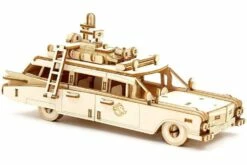 Ghostbusters Ectomobile Book And 3D Wood Model - Incredibuilds