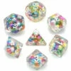 Hidden Pearl Dice RAINBOW WHITE - Games World Dice -GAMES WORLD Sales HiddenPearlDiceRAINBOWWHITE GamesWorldDice