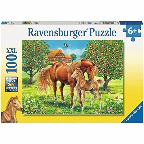 Ravensburger Horses In The Field Puzzle 100pc 3 Ravensburger Horses In The Field Puzzle 100pc