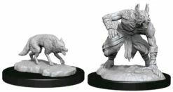 Wizkids Jackalwere & Jackal - D&D Nolzurs Marvelous Unpainted Miniatures