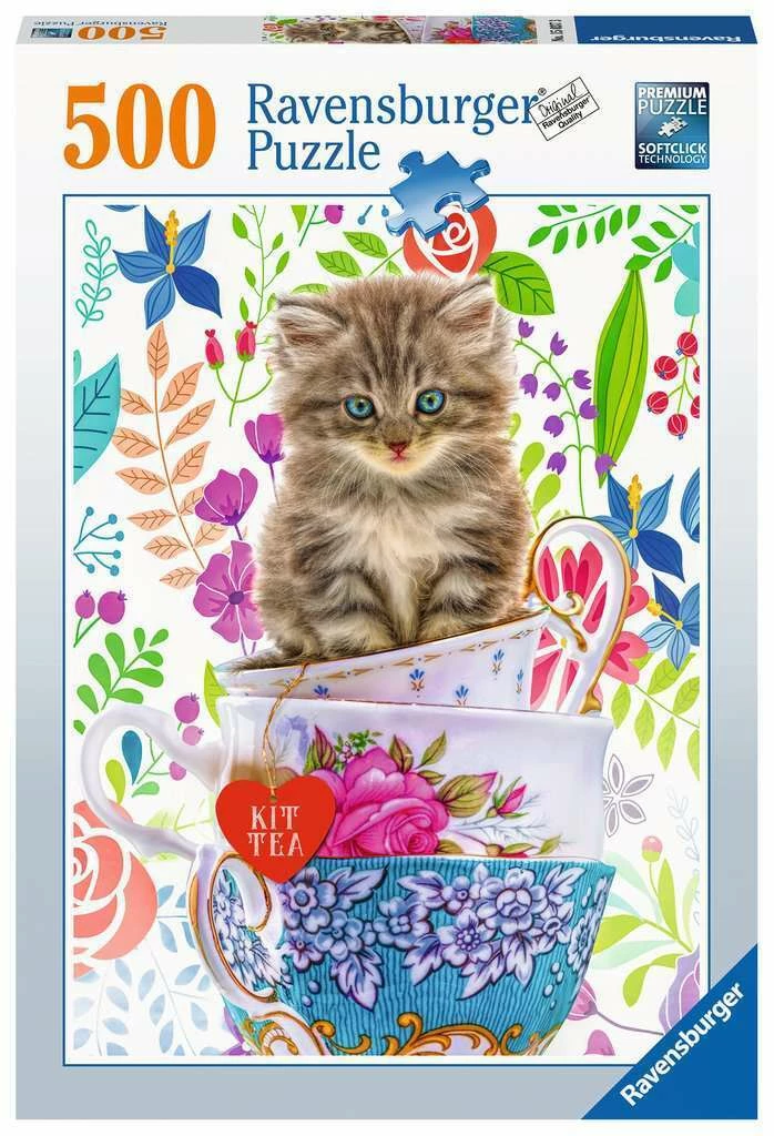 Ravensburger Kitten In A Cup 500pc 3 Ravensburger Kitten In A Cup 500pc