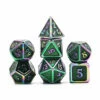 METAL Dice GREEN RAINBOW - Games World Dice -GAMES WORLD Sales METALDiceBLACKRAINBOW GamesWorldDice