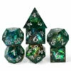 Magic Aura Sharp GREEN BLACK - Games World Dice -GAMES WORLD Sales MagicAuraSharpGREENBLACK GamesWorldDice