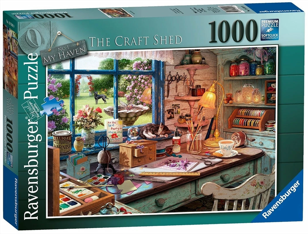 Ravensburger My Haven No 1 The Craft Shed 1000pc Puzzle 3 Ravensburger My Haven No 1 The Craft Shed 1000pc Puzzle