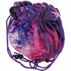 Nebula Velvet Dice Bag With Pockets - MDG