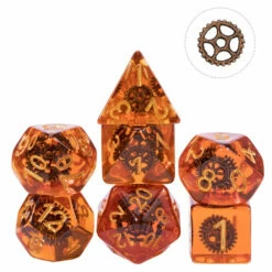 Gear Wheel Dice RED COPPER - Games World Dice