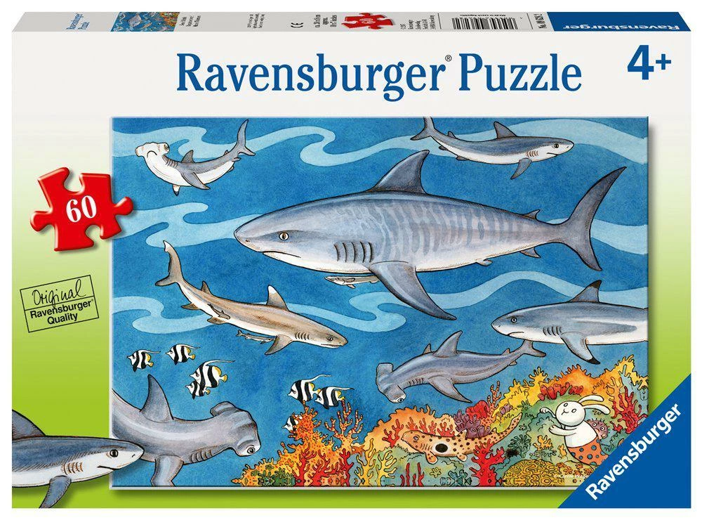 Ravensburger Sea Of Sharks Puzzle 60Pc 3 Ravensburger Sea Of Sharks Puzzle 60Pc