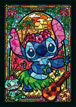 Stitch Stained Glass Puzzle 266 Pieces - Tenyo Puzzle Disney