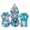 Swirl Foil Blue/Green/Red - Games World Dice -GAMES WORLD Sales SwirlFoilBlueGreenRed GamesWorldDice