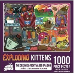 The Dreams And Nightmares Of A Dog 1000pc - Exploding Kittens
