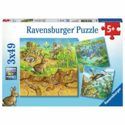 Ravensburger Animals In Their Habitats Puz 3x49pc