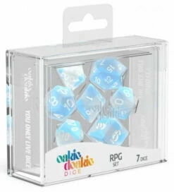 Arctic - Glow In The Dark RPG Dice - 7 Set Oakie Doakie Dice