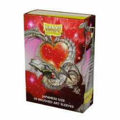 Japanese Valentine Dragon Brushed Art Sleeves - Dragon Shield - Box 60