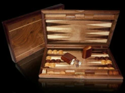 Backgammon- Dal Rossi- 19Inch Walnut