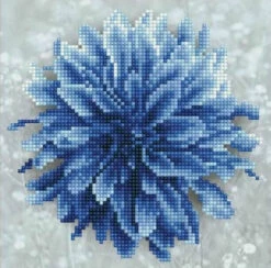 Diamond Dotz BLUE DAHLIA - Diamond Art Kit