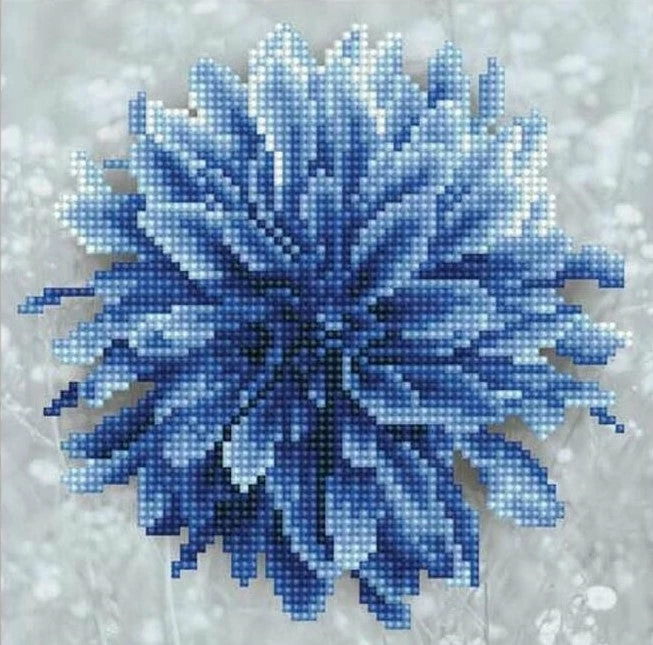 Diamond Dotz BLUE DAHLIA - Diamond Art Kit 3 Diamond Dotz BLUE DAHLIA - Diamond Art Kit