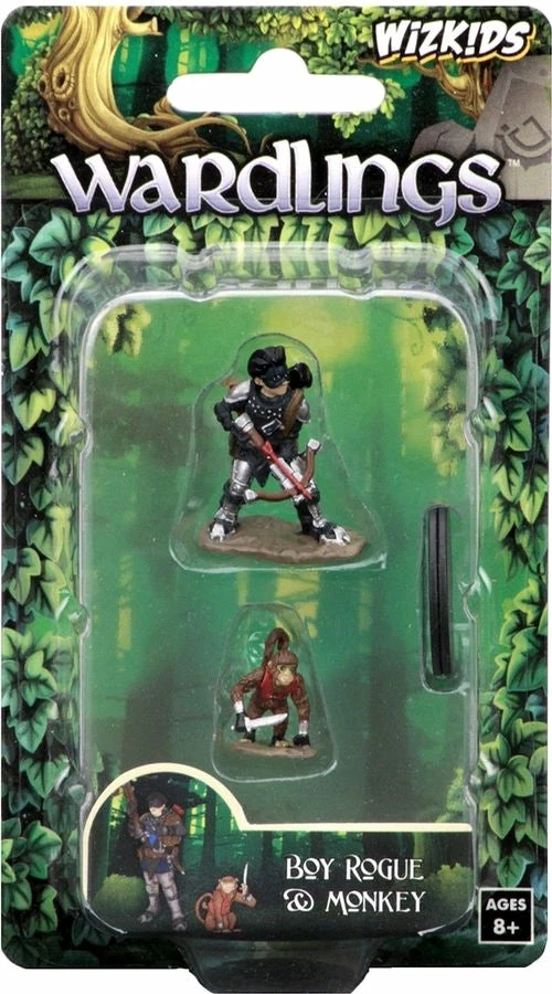 Wizkids Boy Rogue & Monkey - Wardlings - Pre-Painted Miniatures 3 Wizkids Boy Rogue & Monkey - Wardlings - Pre-Painted Miniatures