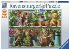 Ravensburger Cats On The Shelf Puzzle 500pc