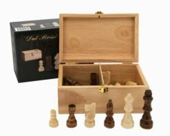 Chess- Pieces- 85mm Pine In Box