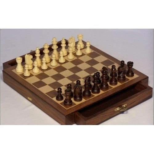 Chess Set Magnetic With Drawers Walnut 10 3 Chess Set Magnetic With Drawers Walnut 10